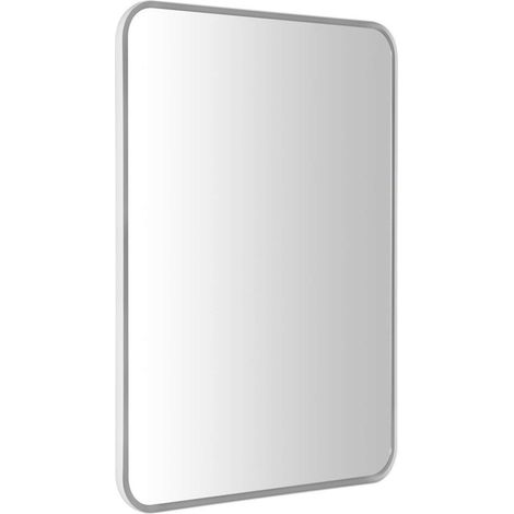 Sapho Float - Espejo en marco 50x70 cm con iluminación LED, blanco brillante 22571