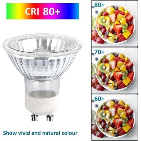 Ampoule Halogene GU10 35W 230V, 380lm Blanc Chaud 2700K, Dimmable Ampoule Spot Halogene, pour Lumière d'armoire, Lumières d'exposition, pack de 6 (1/3)