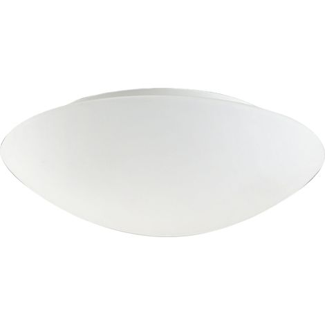 Plafonnier Moderne Pandora En Métal Et Verre Soufflé, Culot E27 60W, Détecteur De Mouvement Intégré, Diamètre 30 Cm, Blanc, Réf 3222-61-102 (1/3)