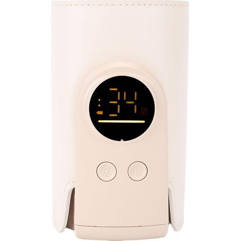 Chauffe-biberon Portable Rechargeable par USB avec Batterie de 8 000 MAh et Manchon isolé – Réchauffement Rapide en 4 Minutes pour les Voyages, l'extérieur et l'alimentation Nocturne – (1/4)