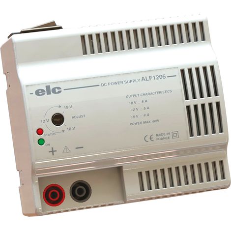 Alimentation de laboratoire, 10V, 5A, 1 sortie 60W (1/3)