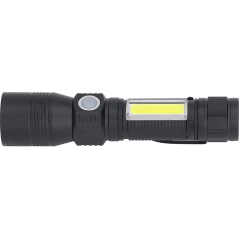 Wiederaufladbare LED-Taschenlampe, ultrahelle COB-Taschenlampe, Magnetfuß, superhell (1/5)