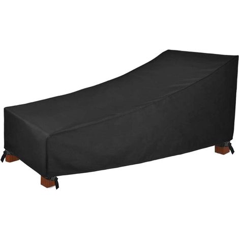 Protective Cover, Waterproof, Windproof, Anti-UV, 210D Oxford Fabric Protective Cover for Sun Lounger, Deckchair (210x75x40x80cm)