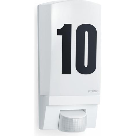 Sensor-Außenleuchte L 1 weiß 180° Erfassung, IP44
