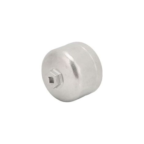 Clé de filtre à huile 86mm/3,39 pouces, capuchon de douille, outil de retrait robuste en acier inoxydable argenté