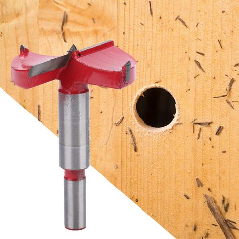 Foret cloche de 53 mm pour perceuse électrique, à utiliser dans le travail du bois. (1/5)