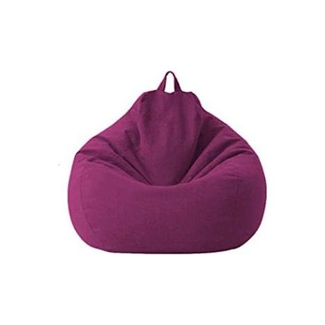 Sac de canapé Lazy Housse de Canapé Inclinable Tissu Housses de Fauteuil Housse de Chaises sans Remplissage Siège Pouf Feuilletée Tatami Salon Meubles (Violet, 70 x 80cm) (1/5)