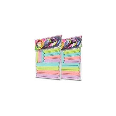 Pinces pour Sachets,Paquet de 24 Plastique Clip de Fermeture Alimentaire d'étanchéité Clips Anti-oxydation pour Cuisine Multicolore 7cm 10cm 14.5cm(A)