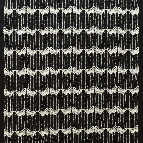 Modulable en macramé papillon Ecru 45x90 cm