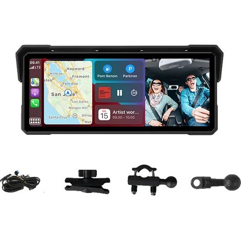 Motorrad Smart Dashboard, Wireless CarPlay, Android Auto, 8.1 Zoll Carplay-TPMS (1/2)