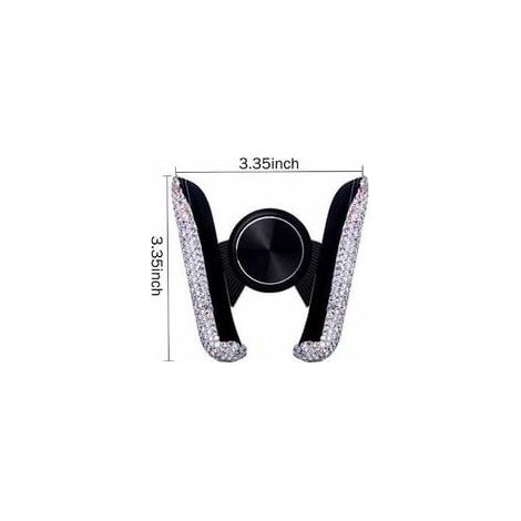 Mini supporto per telefono da auto, per bocchetta di ventilazione del cruscotto, supporto universale regolabile a 360° per telefono da auto, accessori per supporto telefono da auto (diametro) (1/5)