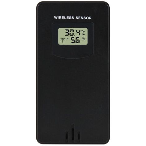 Wetterstation Zubehör Drahtloser Sensorfühler Temperaturmonitor Außen Ersatzsensor Neutral Schwarz 53.49.6cm 1pc (1/4)