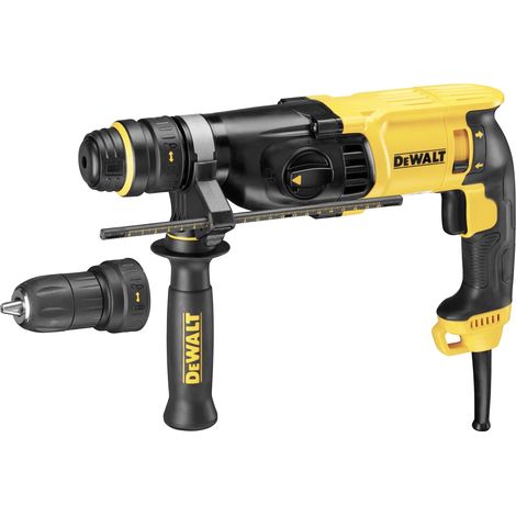 Dewalt – Perceuse électrique D25134 – 800W – Mandrin 13mm à changement rapide – SDS-Plus pour béton et maçonnerie – Poignée anti-vibration - D25134-QS (1/2)