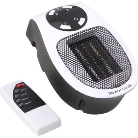 1 Pc 500 W Universel Mini Chauffage Électrique Chaud Souffleur D'air Ménage Mur Ventilateur avec Télécommande Plug