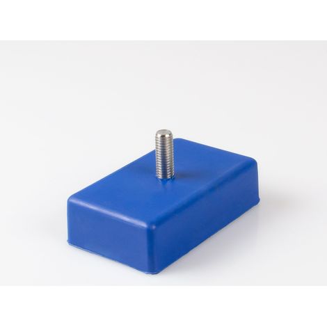 Magna-C Gummiertes Magnetsystem 100x61x28mm mit Gewindezapfen (1/3)