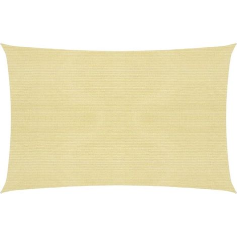Voile d'ombrage 160 g/m² Beige 3,5x5 m PEHD vidaXL (1/5)