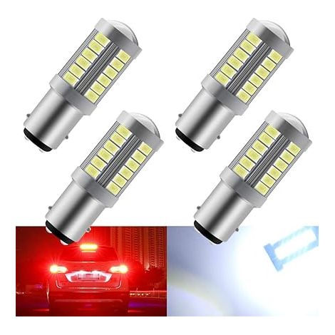 Blanc 1157 BAY15D P21/5W 5630 33SMD Ampoules LED Canbus 900LM Eclairage de Recul Feu de Stationnement Frein Feu Antibrouillard Arrière Position (1/5)