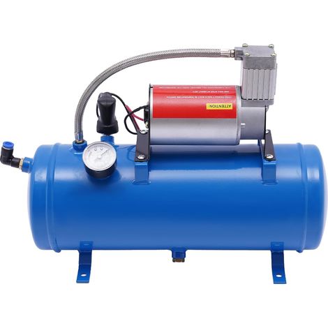 Compresseur d'air 12 V 23 A 150 Psi - silencieux Chaudière à air comprimé avec chaudière de 6 l Réservoir 50 Peut être utilisé pour pneus voiture, moteurs (1/5)