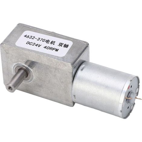 Moteur Réducteur DC 24V 40 Tours par Minute Double Arbre Direction Réglable pour Ventilateur (1/5)