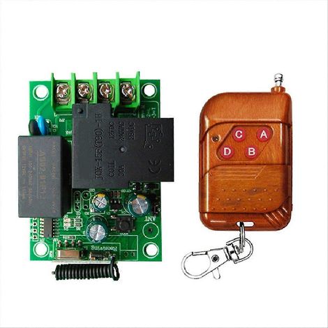 Interrupteur Relais Sans Fil avec Télécommande 500m, Module de Commande à Distance (1/5)