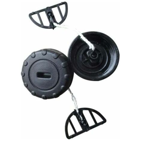 Set of 2 black fuel tank caps for STIHL MS170C, MS180C, MS170, MS180, 017, 018 chainsaws (1/5)