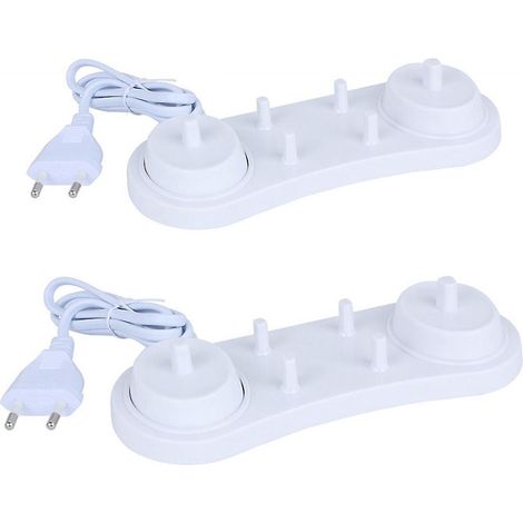 2pcs Support De Tte De Brosse Dents Electrique Porte-brosses Dents Oral-b (1/5)