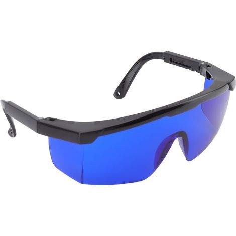 Lunettes de sport bleues pour retrouver une balle, avec étui de rangement pour activités de plein air. (1/5)