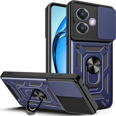 Coque de protection pour Oppo A40 / Oppo A40m, CamShield Slide, bleue (1/5)