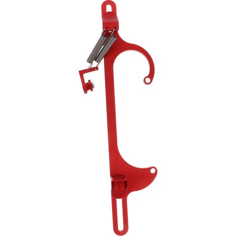 Supporto per cavo pneumatico in alluminio rosso per (1/2)