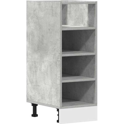 Maison Exclusive - Armadio Inferiore “Riga” Grigio Cemento 30x44,5x81,5 cm