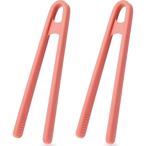 Lot de 2 pinces de cuisine en silicone Rouge 14 cm (1/5)