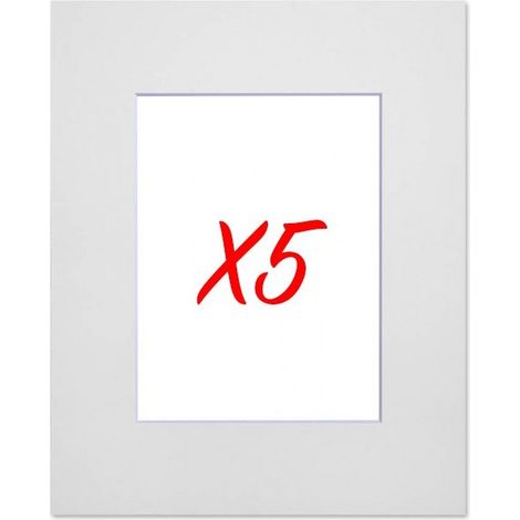 5 passe-partouts standard blanc pour cadre 24 x 30 cm - Photo 15 x 20 cm (1/5)