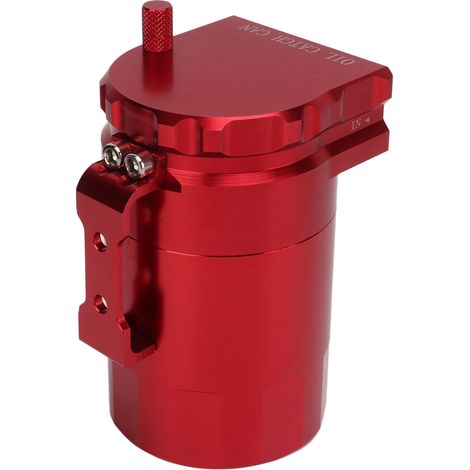 Séparateur d'huile en alliage d'aluminium Réservoir de piège à carburant pour Chevy Silverado 1500 Rouge (1/5)