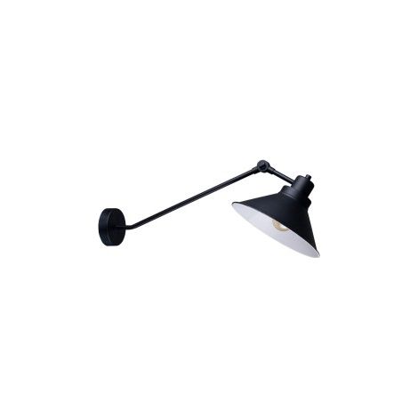 Applique murale Nowodvorski Techno noire E27 acier 1x60W
