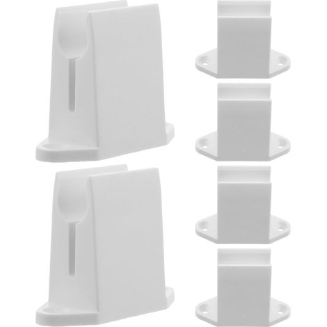 Support Mural pour Applications Résidentielles et Commerciales Installation Stable Vis en Plastique Blanc, Lot de 6 Pièces pour Manivelle de Volet Roulant (1/5)