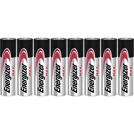 Lot de 8 piles alcaline aa Max, 1.2 V, ENERGIZER (1/5)