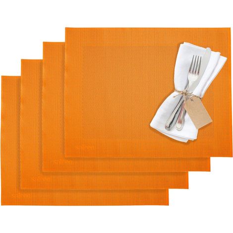 Westmark Set da tavola/Tovagliette americane, 4 Pezzi, 42 x 32 cm, Materiale sintetico, Arancione, Saleen Edition: Home (1/4)