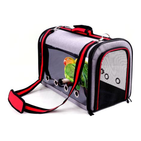 Cage de voyage pour oiseaux, sangle portable pour perroquet, respirante pour animaux de compagnie