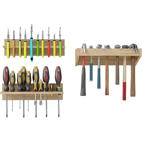 3 Piece Wall Shelf for Tools Holder Screwdriver (1/5)