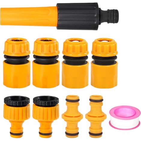 Gartenschlauch-Anschlussset – 6 mm – Schnellkupplungsadapter – Wetterfeste Ausführung – Kompatibel mit Wasserhähnen und Rasensprengern (1/5)