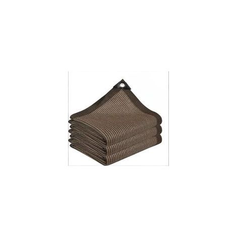 Filet d’Ombrage – Anti-UV, Toile Solaire avec Œillets Métalliques, 90% d’Ombrage – pour Jardin, Serre, Pergola, Terrasse – Marron, 2 x 3 m (1/5)