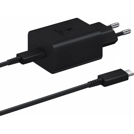 Samsung 45w pd usb c reiseladegerat mit usb c kabel - schwarz