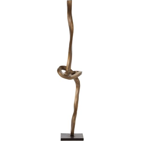 Sculpture 26x26x161 Métal doré antique/Bronze noirâtre (1/5)