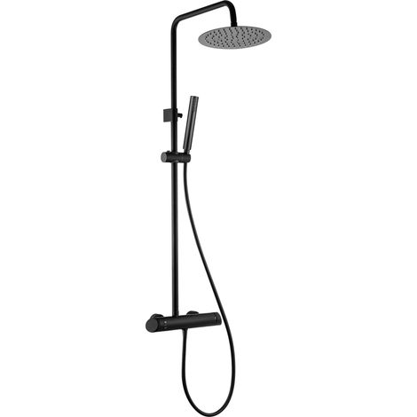 Deante Arnika Set doccia nero opaco 25 cm