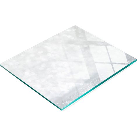 Dekoratives Küchenschneide- und Servierbrett aus Glas, 60 x 52 cm (1/5)