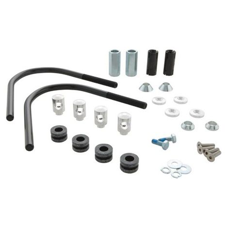 Available in one color: black Materials: acrylic and aluminum alloy Motorcycle windshield/wind deflector (1/5)