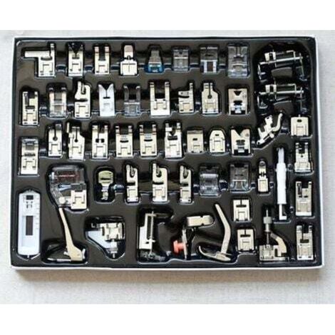 CYRILL –52 pièces de machine à coudre de pied multifonction de pied de presse professionn pour frère, chanteur et machine à coudre de maison, 505A ensemble de pied de presse + (1/3)