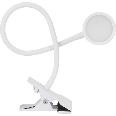 Lampe de Lecture à Pince, Col Cygne Réglable, Gradation USB, (1/5)