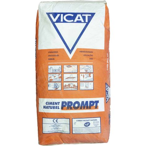 Cemento rapido francese naturale prompt riparazioni sigillature ancoraggi 25 kg