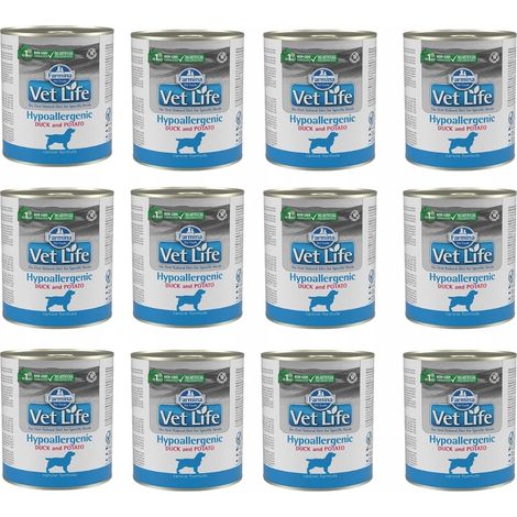 Farmina VET LIFE DOG HYPOALLERGÉNIQUE CANARD 300g x12 (1/3)